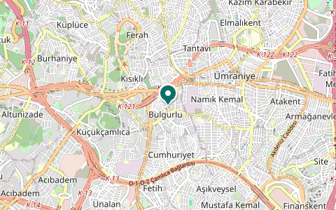 Map of the area around Istanbul